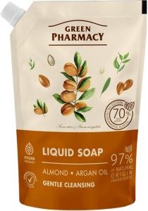 Green Pharmacy Mandle a Arganový olej tekuté mydlo s dávkovačom, náplň 460 ml