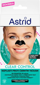 Astrid Clear Control – náplasti proti čiernym bodkám (6 ks)
