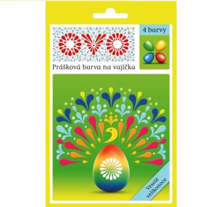 OVO prášk.farba na vajíčka 4x5g