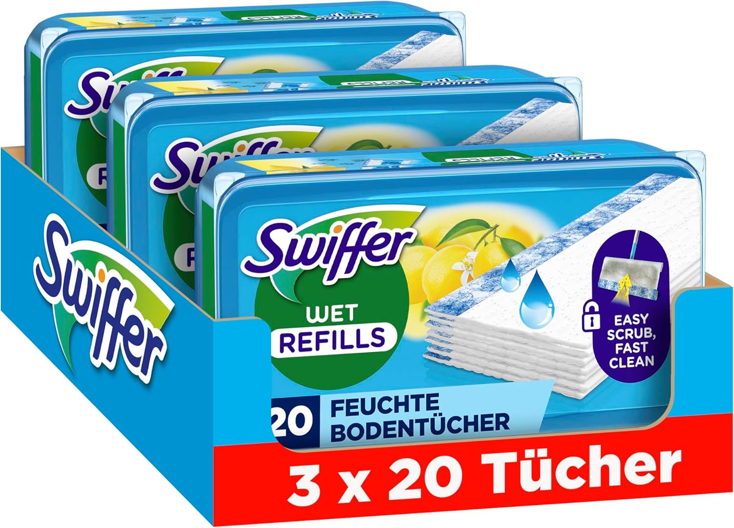 Swiffer prach podlaha 3x (20ks/kra) Citrus