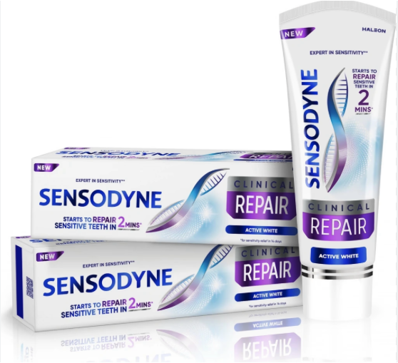 Sensodyne Zubná pasta Clinical Repair Active White 2x75ml