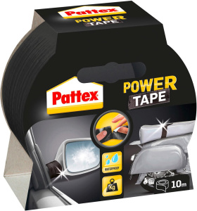 Pattex Power tape čierna lepiaca páska, 50 mm × 10 m