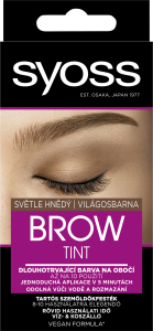 Syoss Brow Tint farba na obočie Svetlo hnedý, 17 ml