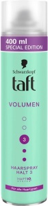 Taft lak na vlasy Volumen, fixácia 3, 400 ml