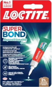 LOCTITE Super Bond Repositionable Gél, 3g