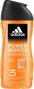 Adidas Power Booster 3v1 sprchový gél na telo, vlasy a pleť pre mužov 250 ml