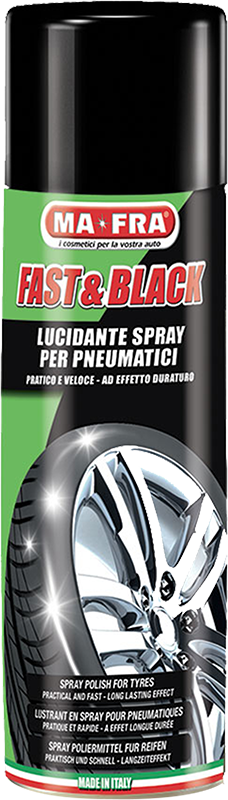 FAST & BLACK 500 ml leští a chráni pneu - sprej