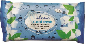 Miléne Cool Fresh vlhčené obrúsky, 15 ks