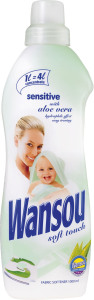Wansou Sensitive, aviváž koncentrovaná, 40 dávok prania, 1 l