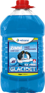 Velvana Glacidet Ice Free -40 ° C, nemrznúca zmes do ostrekovačov, 3 l