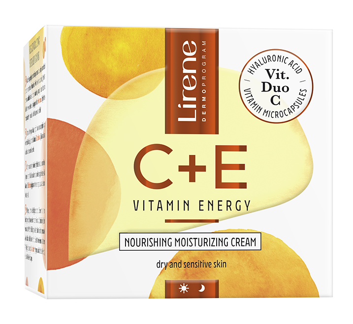 LIRENE Vitamín Energy C+E Hlboko hydratačný a vyživujúci krém, 50 ml