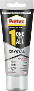 Pattex One For All Crystal univerzálne montážne lepidlo transparentné, tuba 80 g