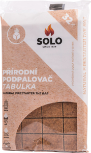 Solo prírodný podpaľovač tabuľka, 32 podpalov