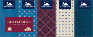 Harmony Gentlemans Parfum 3vrstvové papierové vreckovky, 10× 10 ks
