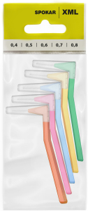 Spokar XML medzizubné kefky, sada veľkostí 0,4 – 0,8 mm, 5 ks