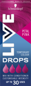 Schwarzkopf Live Drops Ružový kvet farbiace kvapky na vlasy, 30 ml