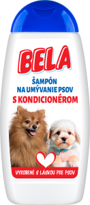 Bela šampón na psy s kondicionérom, 230 ml