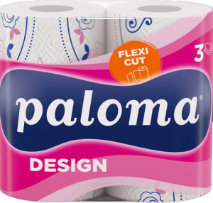 Paloma 3vrstvové papierové utierky Design & Flexi, 2 ks, 16 m