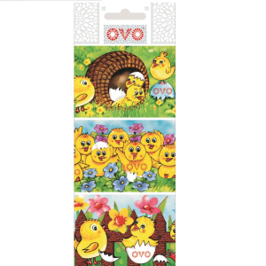 OVO zmršťovacie košieľky (9ks/bli) kuriatka