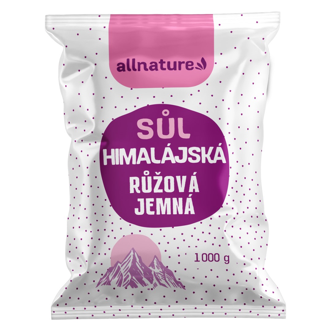 Allnature Himalájska soľ ružová jemná 1000 g