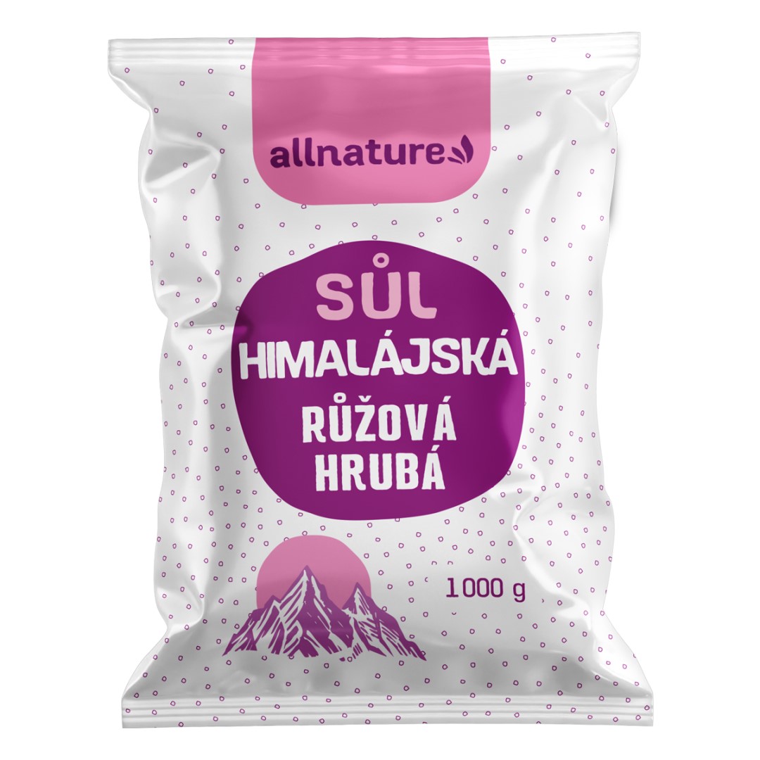 Allnature Himalájska soľ ružová hrubá 1000 g