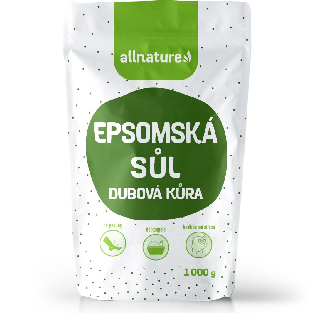 Allnature Epsomská soľ Dubová kôra 1000 g