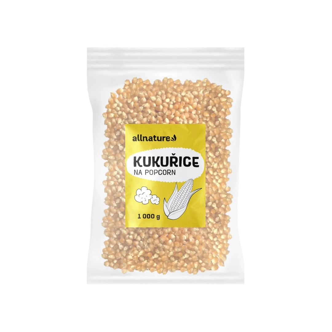 Allnature Kukurica na popcorn 1000 g
