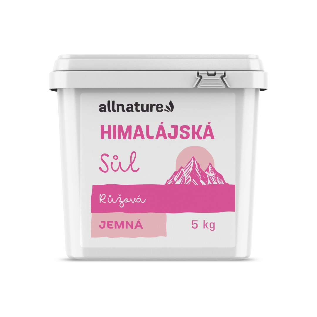 Allnature Himalájska soľ ružová jemná 5 kg