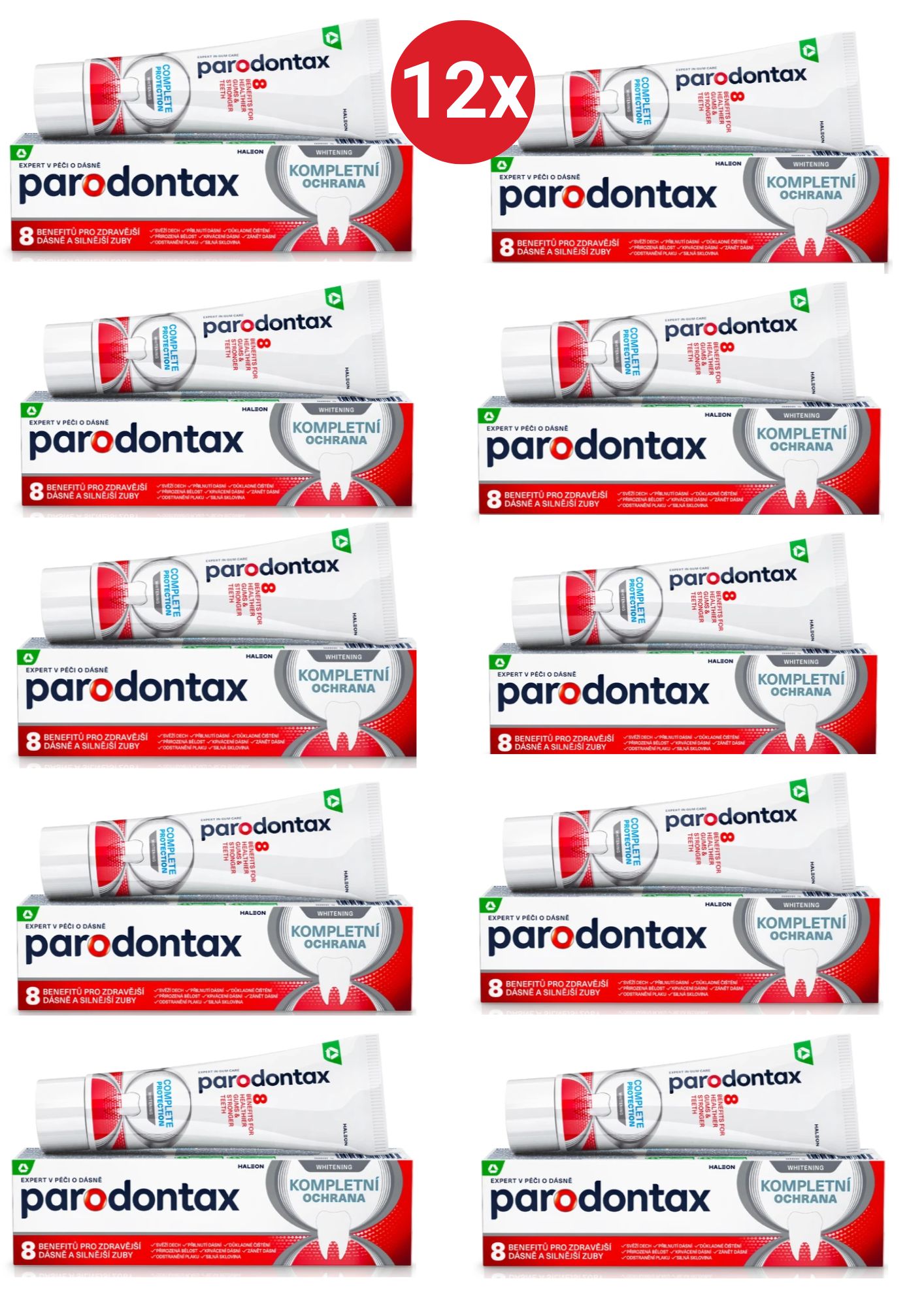 Parodontax Complete Protection Whitening zubná pasta 12x75 ml