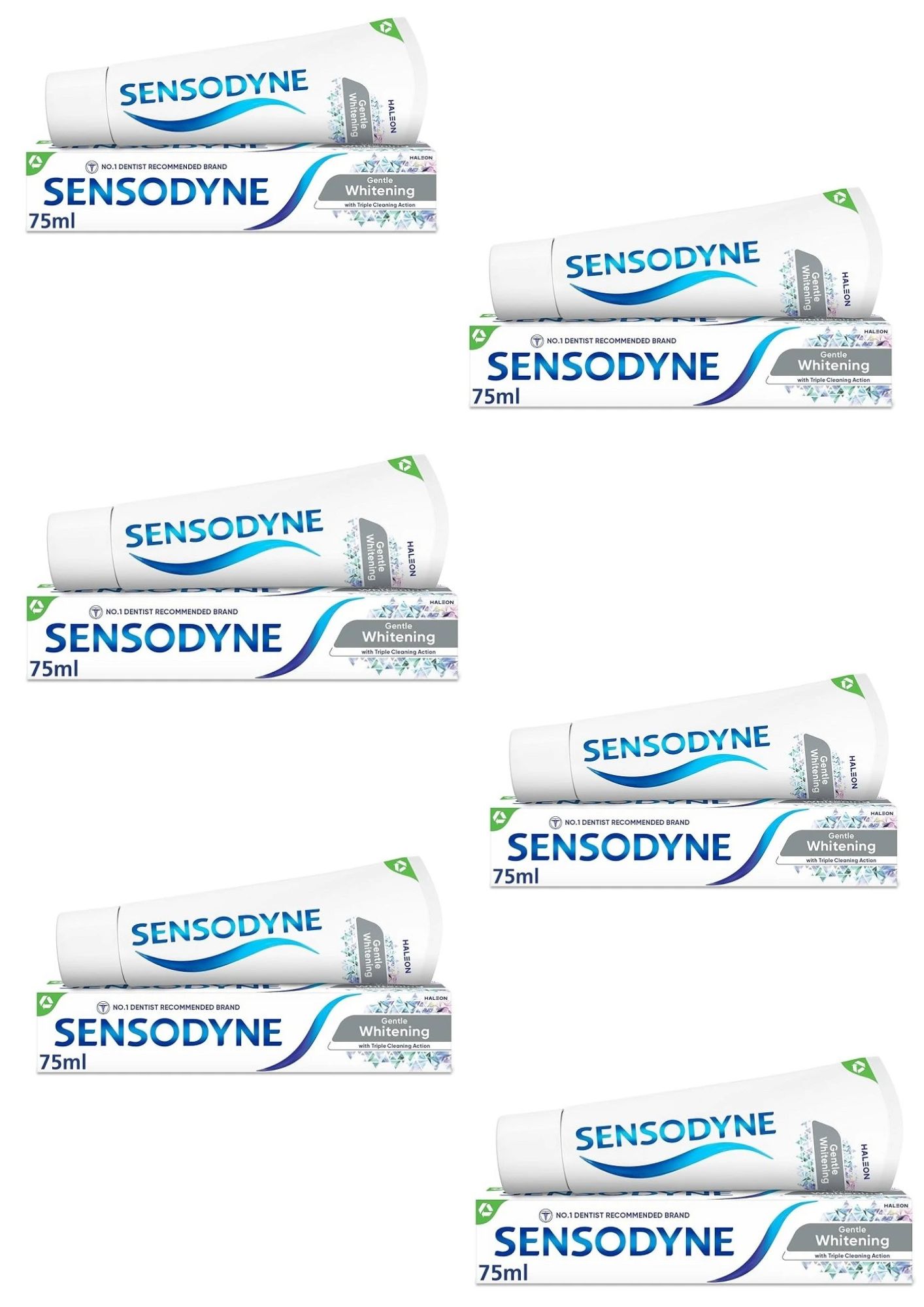 Sensodyne zubná pasta Gentle Whitening 6x75 ml