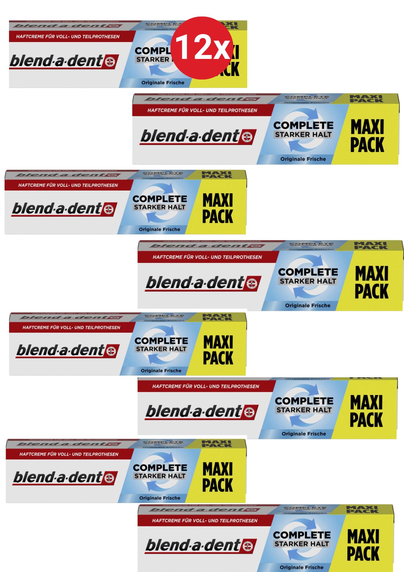 Fixačný krém na zubné protézy 12x75ml