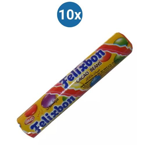 Felixbon Chocolate Drage Candy 15g - farebná pastelka s draže 10x1 ks
