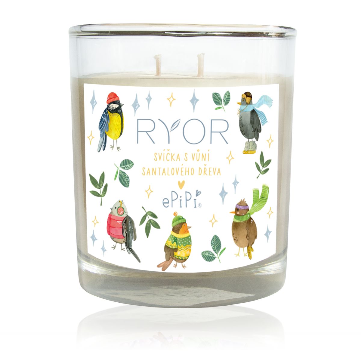 Ryor - ePiPí Sviečka s vôňou santalového dreva - 210 g