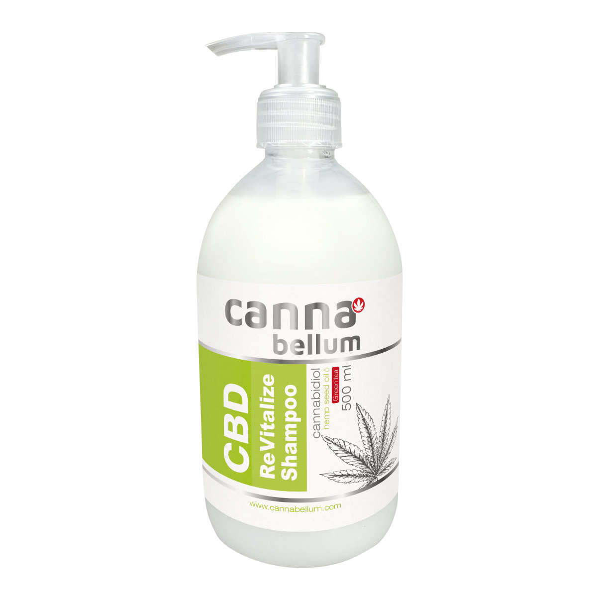 cannabellum CBD ReVitalize vlasový šampón 500ml