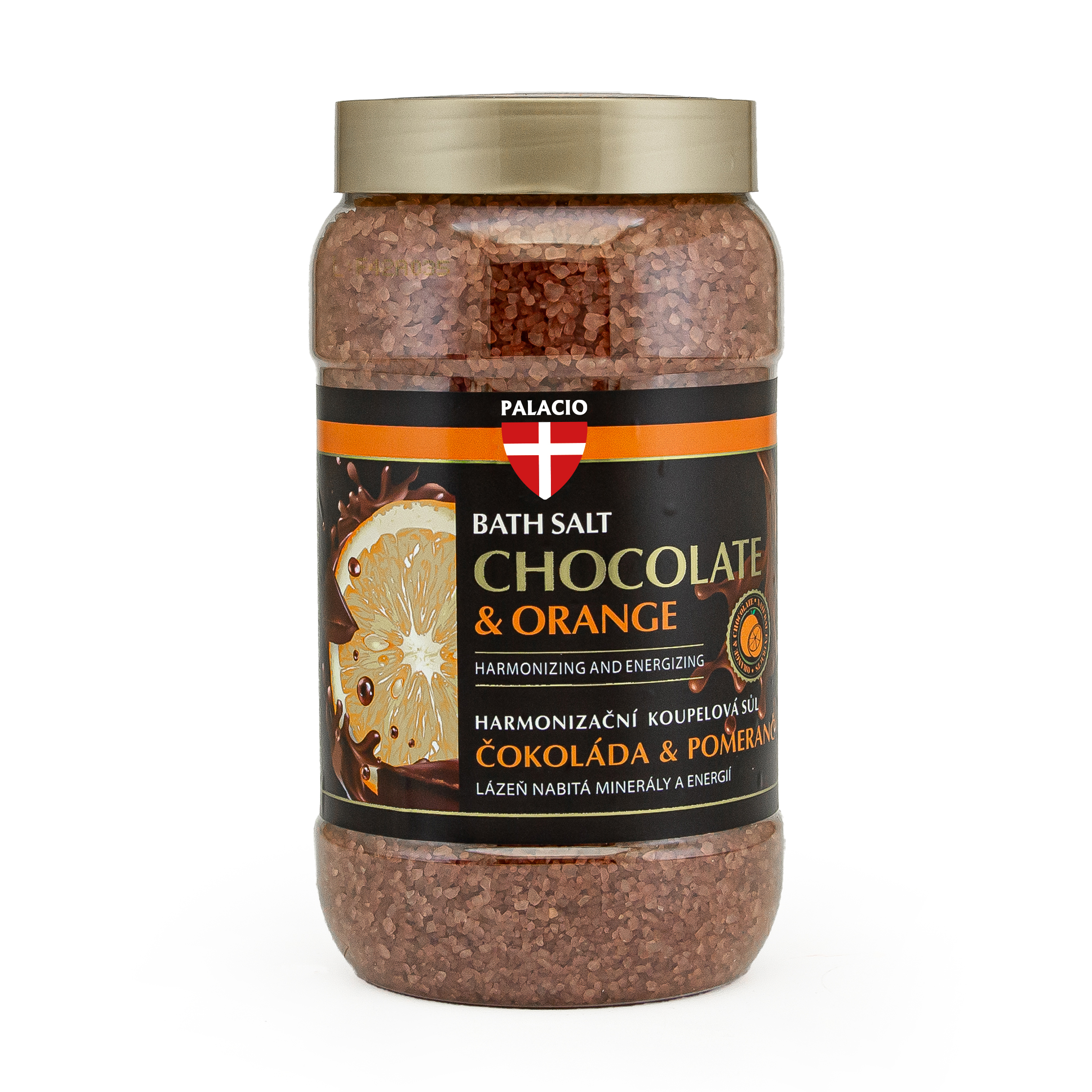 PALACIO Čokoláda & pomaranč kúpeľová soľ, 1200 g