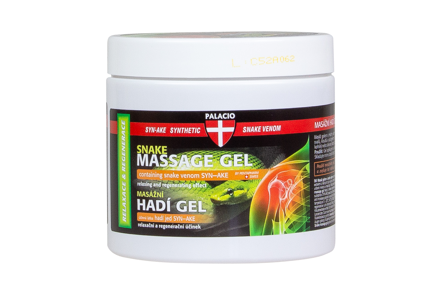 PALACIO Hadí jed masážny gél, 600 ml