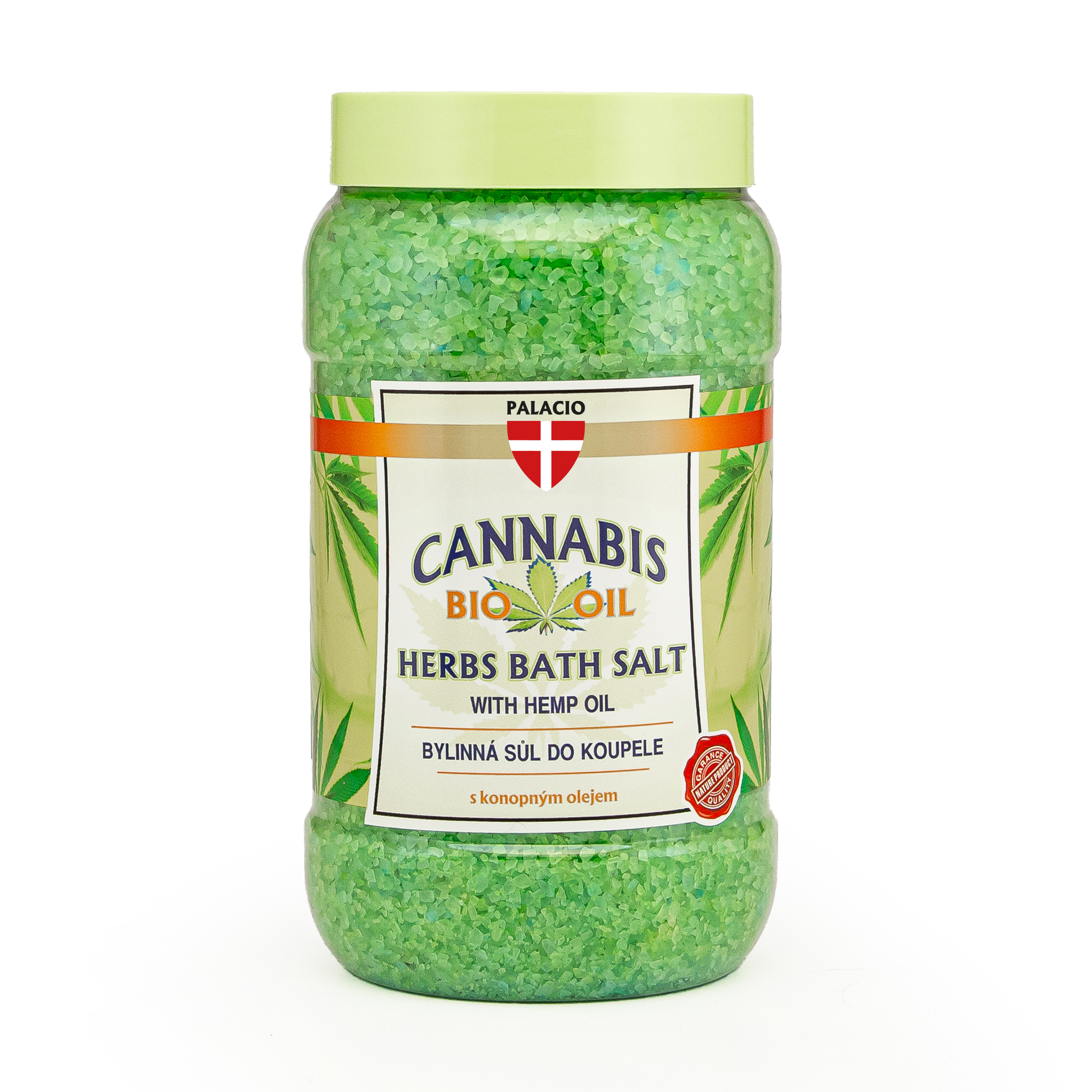 PALACIO Konopná kúpeľová soľ, 1200 g