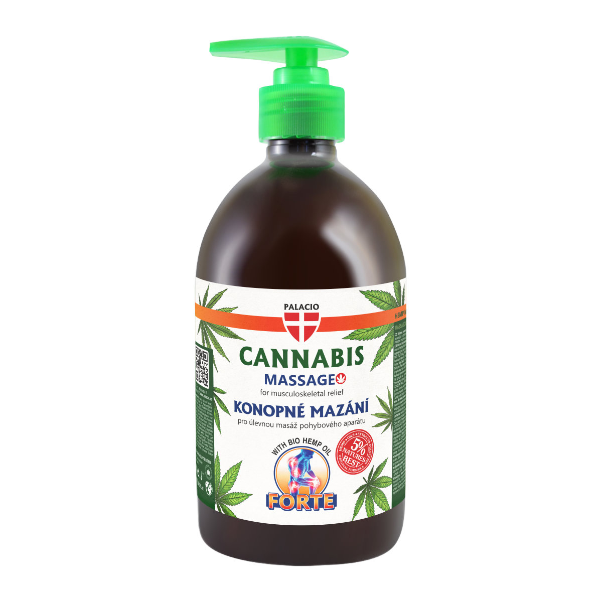 PALACIO Konopné mazanie Forte s pumpičkou, 500 ml
