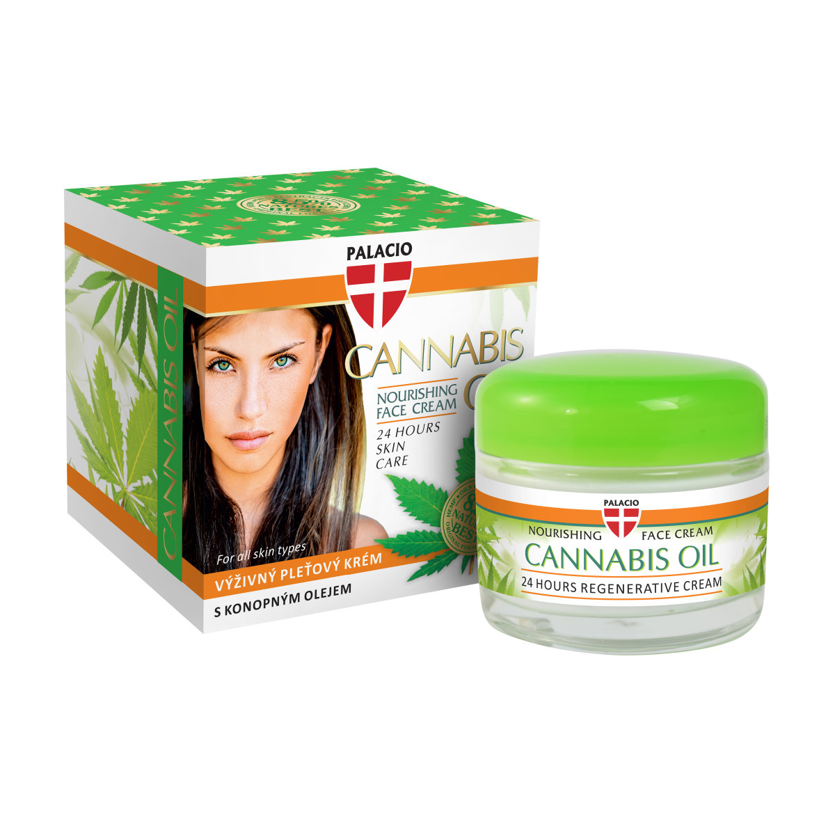 PALACIO Konopný pleťový krém, 50 ml