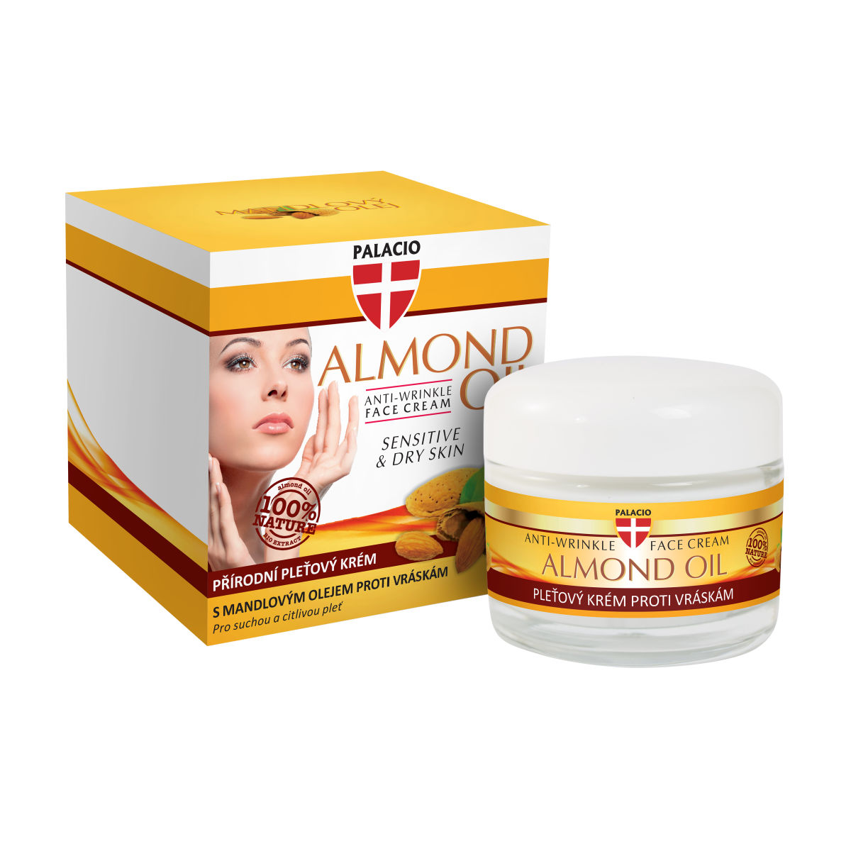 PALACIO Mandľový olej pleťový krém, 50 ml