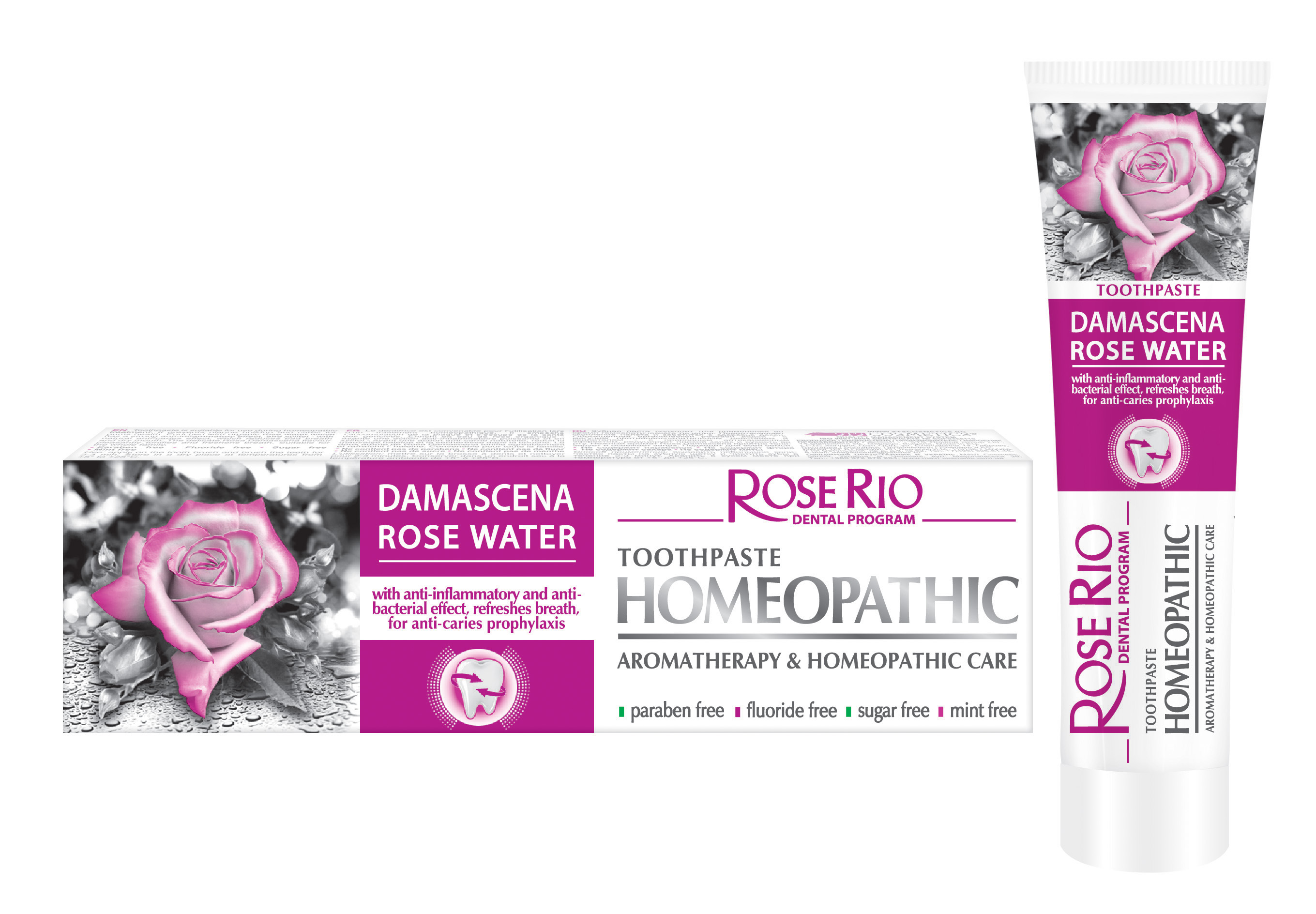 Rose Rio Homeopathic zubná pasta 65ml