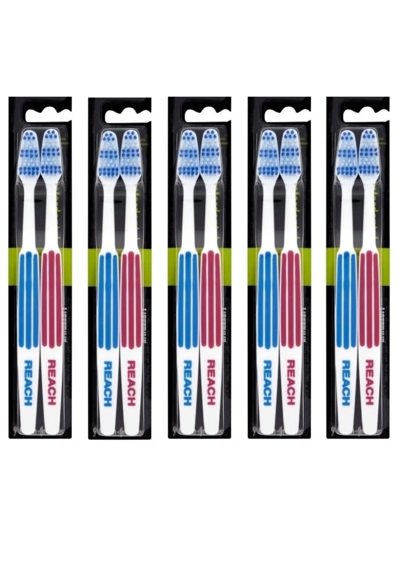 Listerine Reach Interdental tvrdá zubná kefka 5xDUOPACK