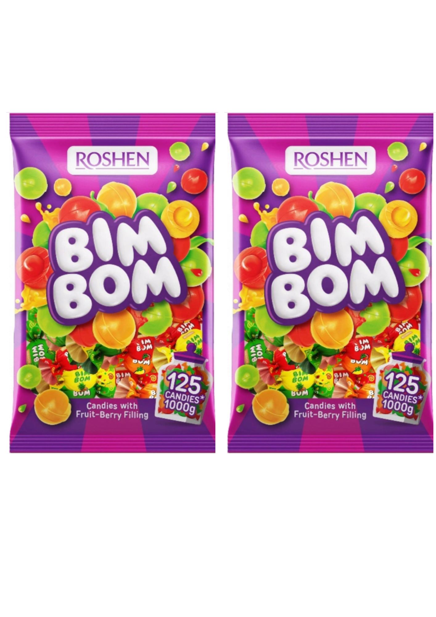 Cukríky plnené Roshen 2x1000 g