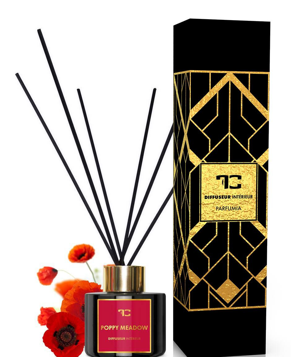 POPPY MEADOW | tyčinkový difuzér | PARFUMIA® | 100 ml