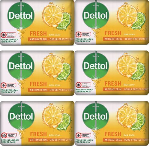 Dettol antibakteriálne pevné mydlo 6x100g FRESH