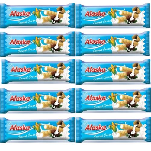Alaska kukuričné trubičky kokosové 10x18g