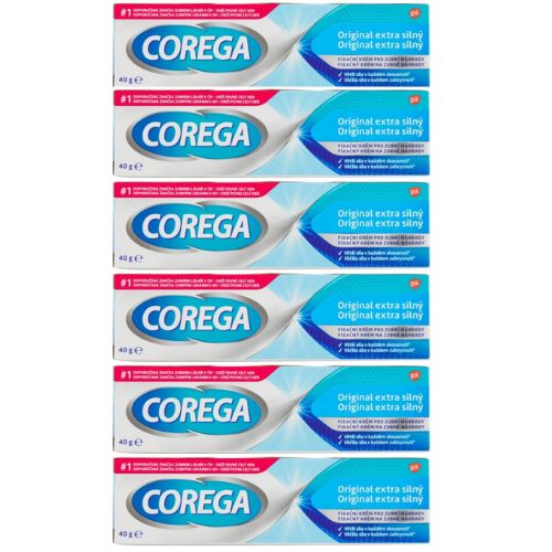 Corega Original extra silný fixačný krém 6x40g