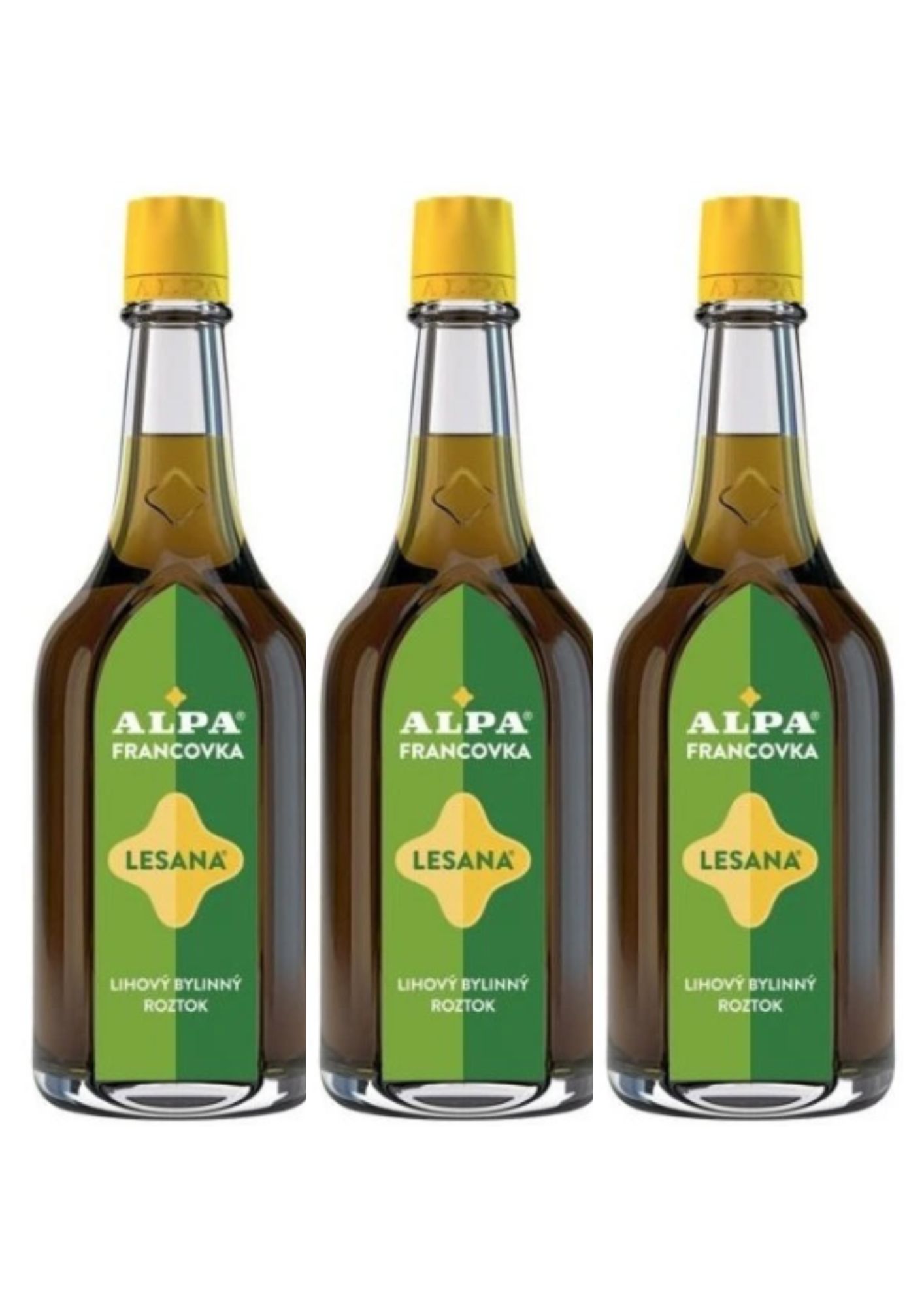 Alpa Francovka bylinný liehový roztok Lesana 3x160 ml