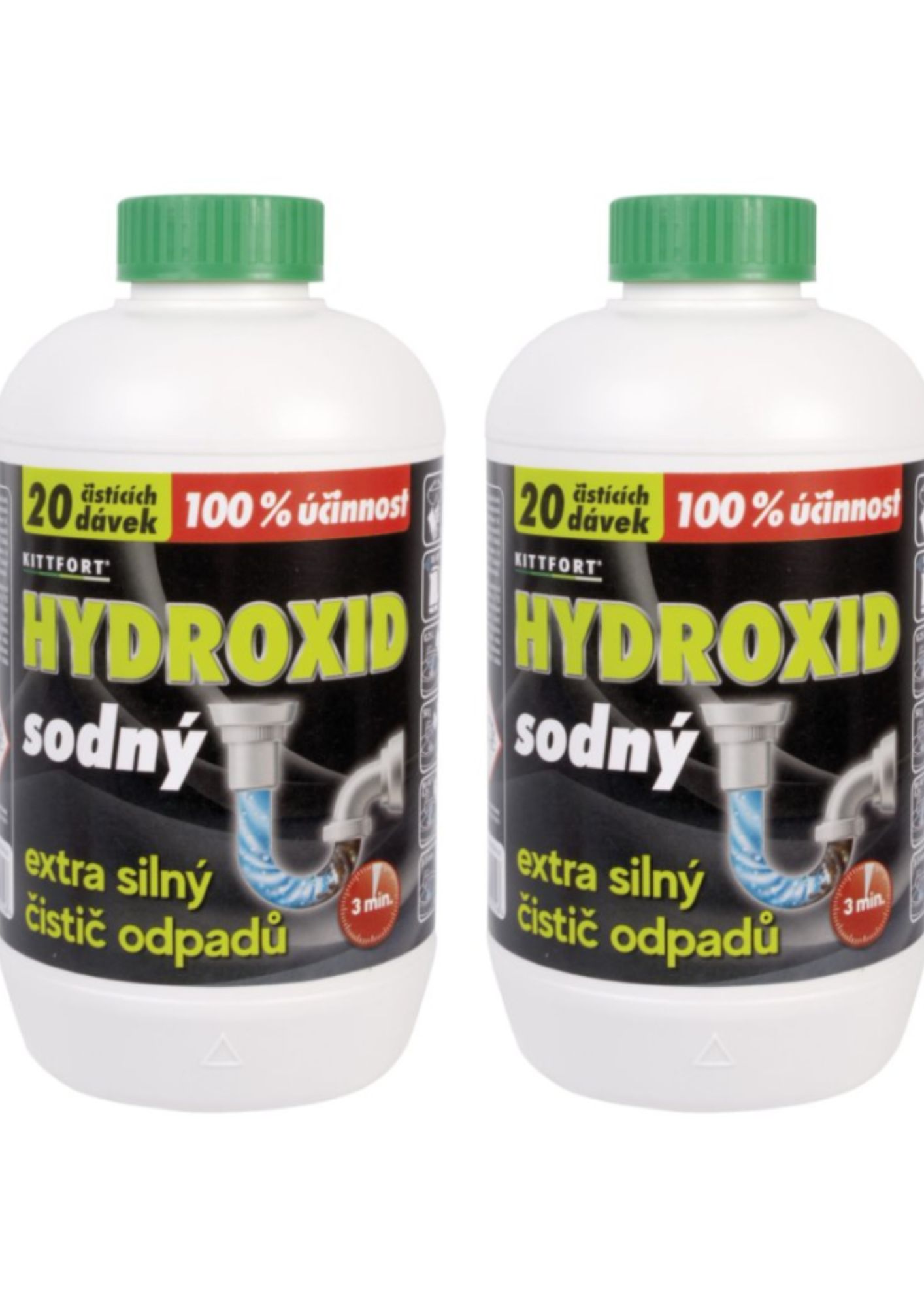 Hydroxid sodný 2x1 kg aktív perly