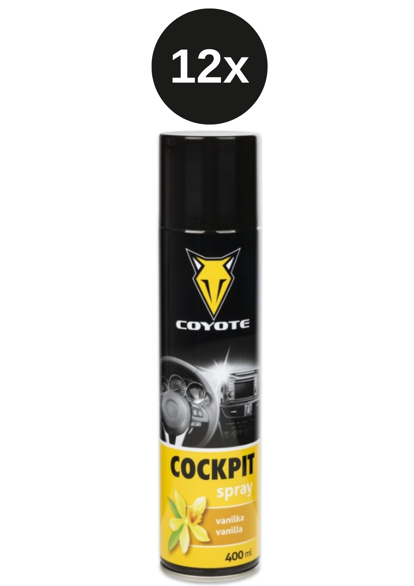Coyote Cockpit Spray vanilka 12x400 ml